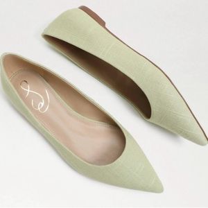 Sam Edelman Wanda Pointed Toe Flats Sage Green 8.5